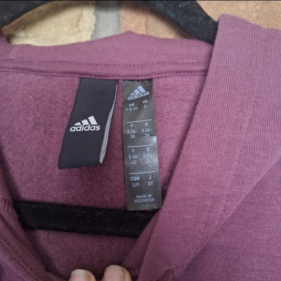 Adidas Women's Purple Hoodie Small - Picture 4 of 5